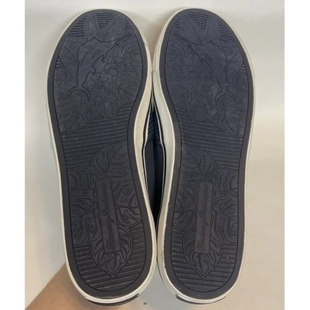 Tommy Bahama Blue Slip On Mesh Canvas Beach Casual Sneakers Men 14D China Fabric